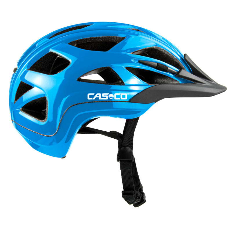 Blue childrens bicycle helmet