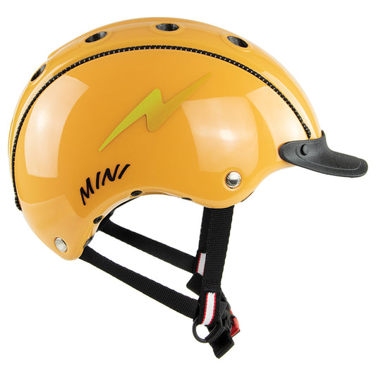Children's yellow bike helmet