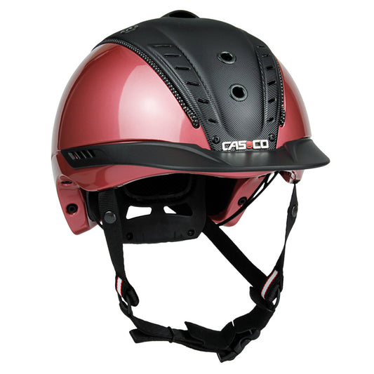 Pink horse riding helmet
