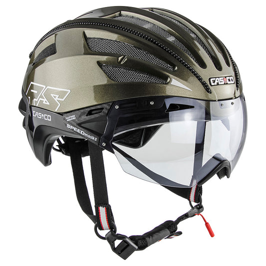 Road race helmet with visor