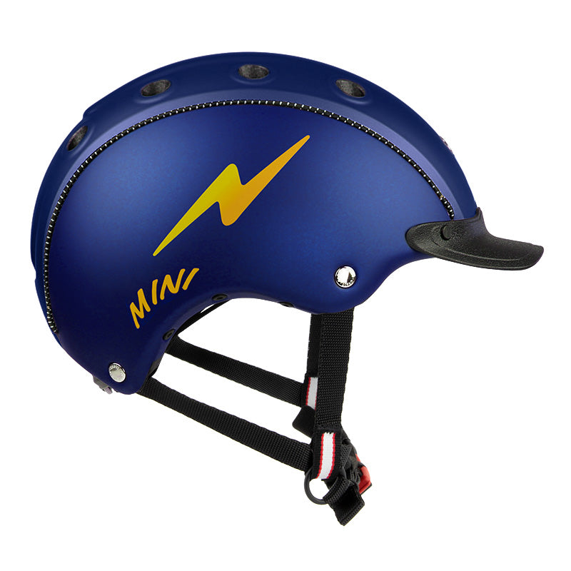 Kids bike helmet with lighting strike